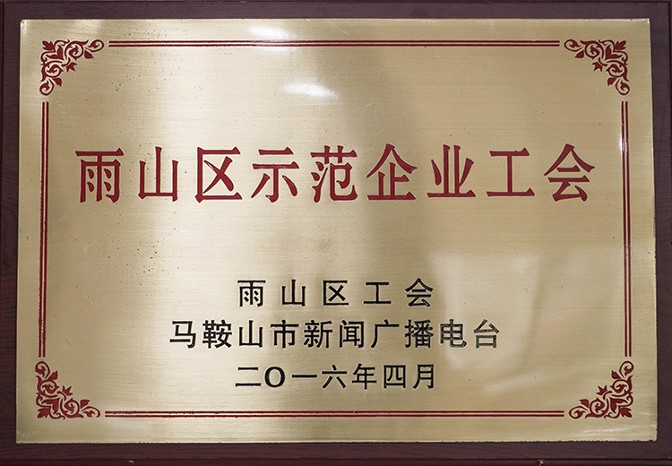 2016年榮獲雨山區示範企業工會